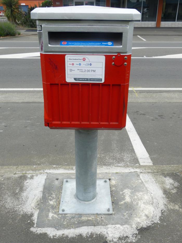 NZ Post Box for national and international mail