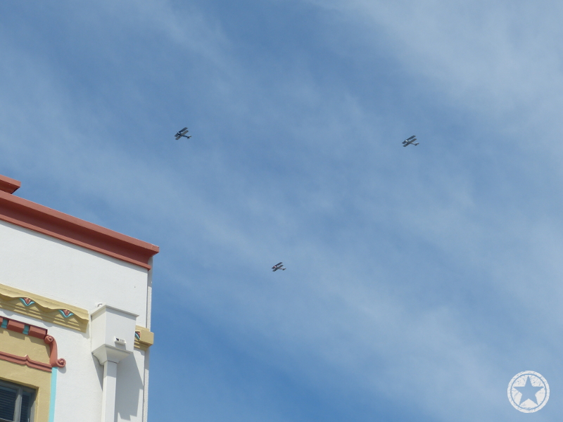 Fly-over up Emmerson Street, Napier