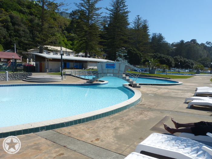 Main play pool with lap pool in the background